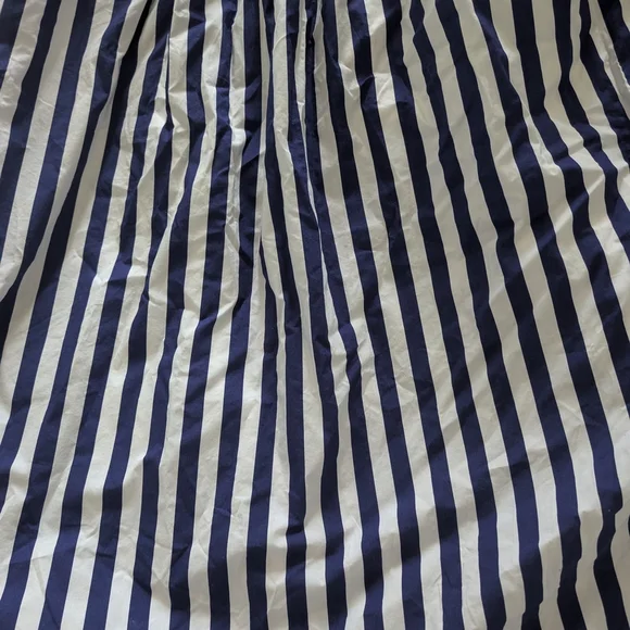 J. Crew Navy and White Striped Ruffle Maxi Dress - Picture 10 of 12